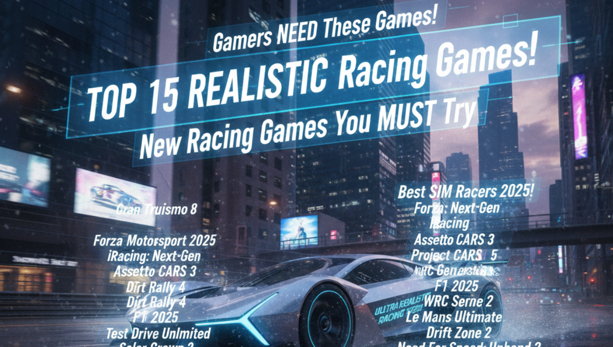 15 New Ultra-Realistic Racing Games Redefining Driving Physics in 2025